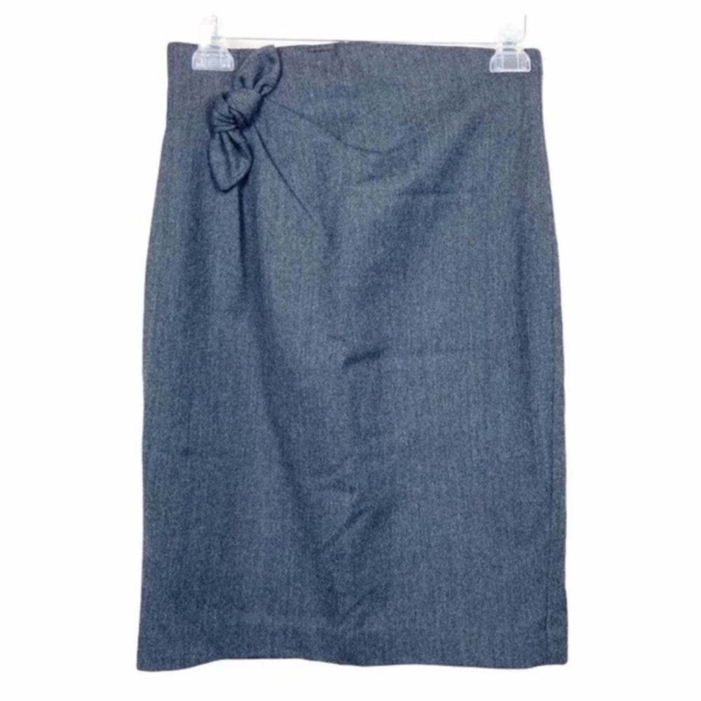 Robert Rodriguez Gray Wool Pencil Skirt Sz 6